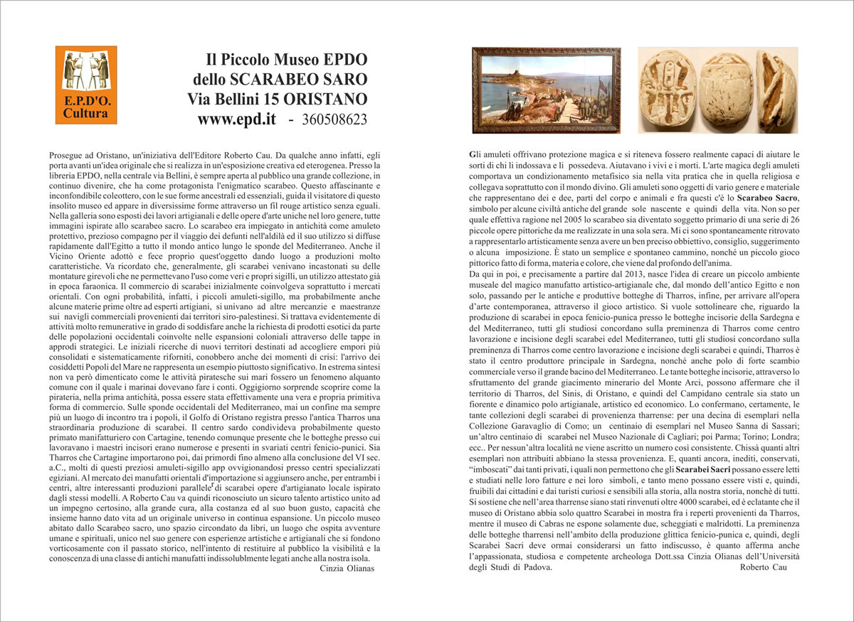 EPDO Cartina Itinerario Turistico nella Città di Oristano